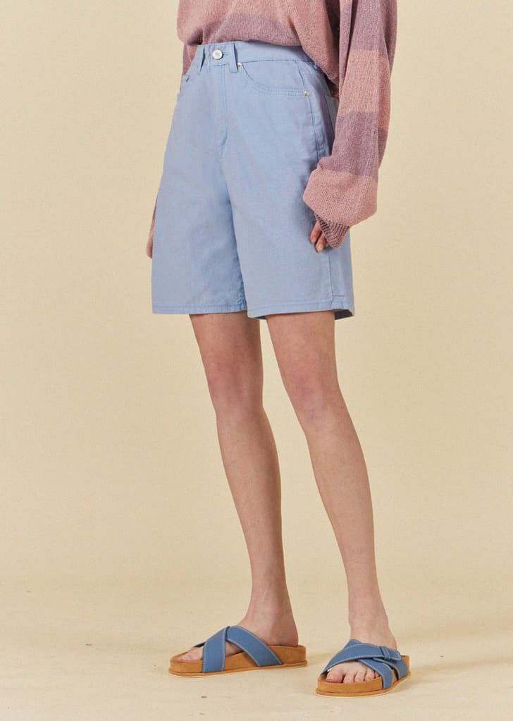 로어 컬러 팬츠_Blue