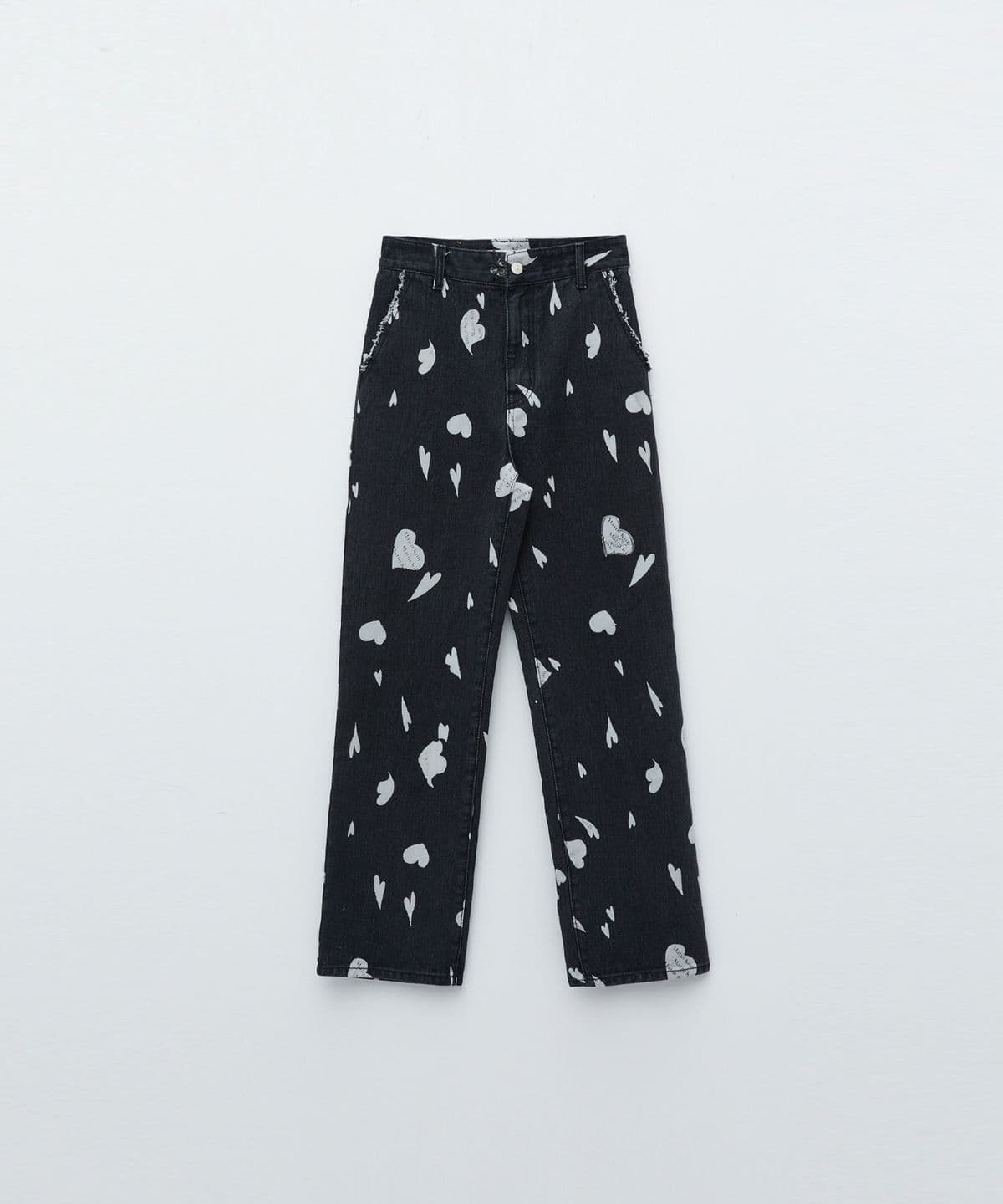 HEART DENIM IN BLACK