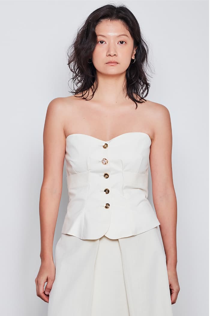 Marine Bustier - Ivory