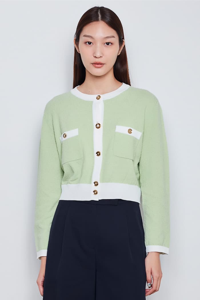 Night Pearl Cardigan - Mint